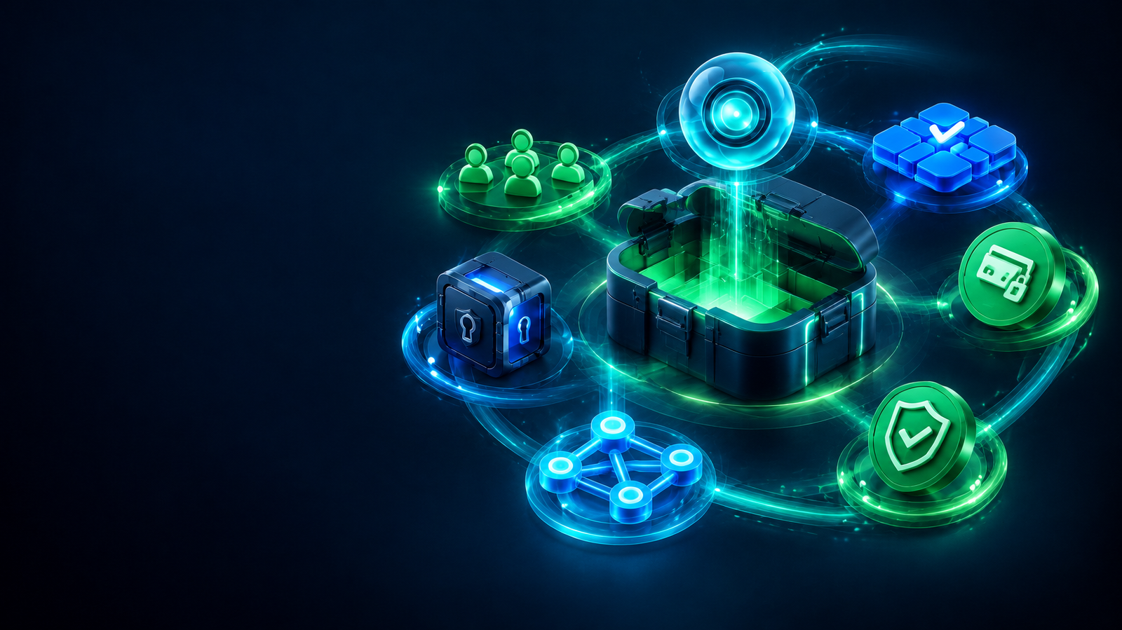 Libebox 3D operating system connecting clients, automation, payments, trust and delivery.